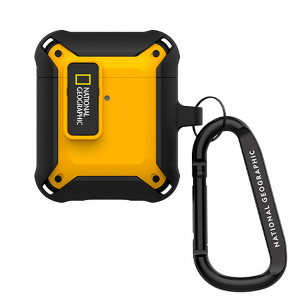 Nat Geo AirPods Pro 2 (PC+TPU) |Rugged Bumper lock Case-Yellow