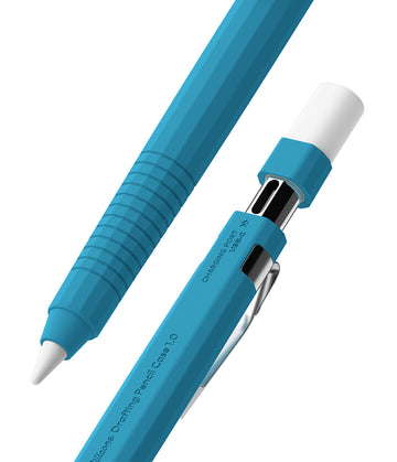 Apple Pencil USB C Case, Silicone Drafting Pencil Case  - Blue