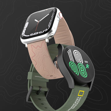 Nat Geo 22mm (Apple Watch 42/44/45) |Smart Watch Strap (Apple Watch)-Topo Khaki