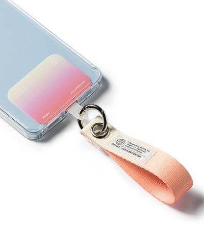 Ringke Holder Link Eyelet Keyring Finger Strap with Patch and Carabiner - Aloha Sunset
