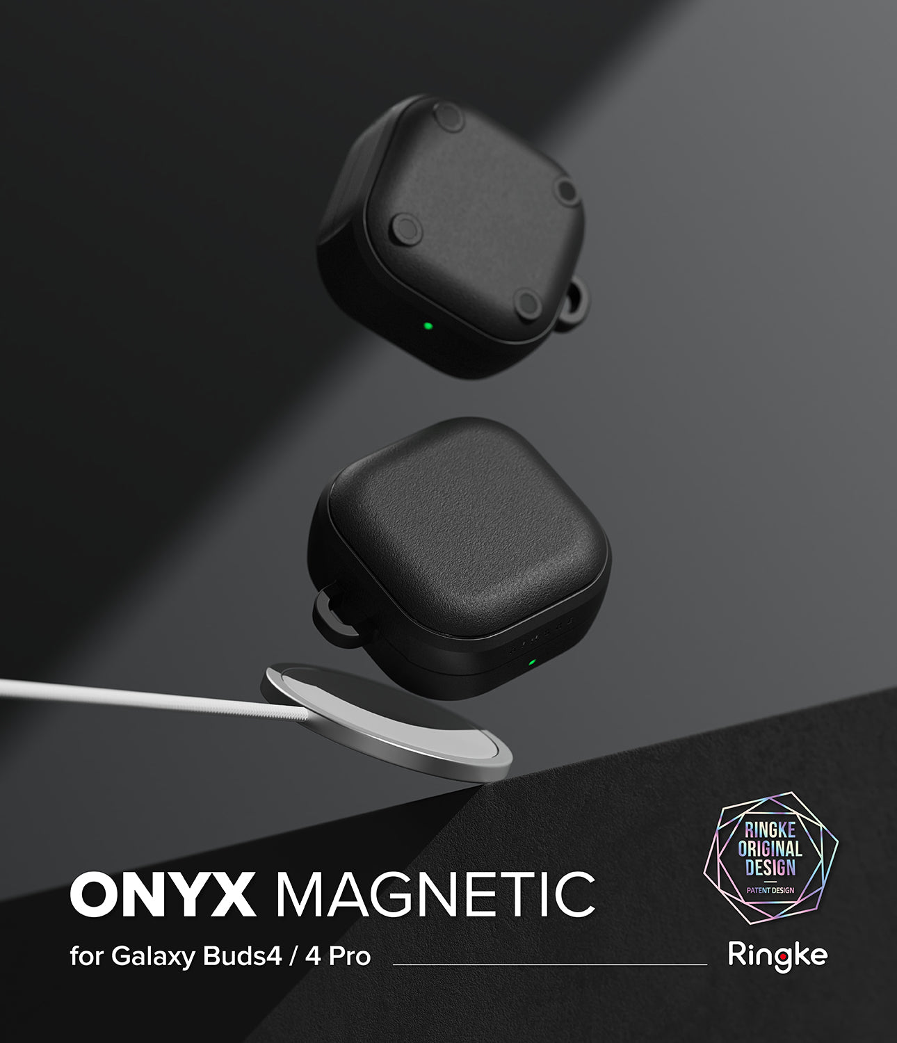 Best Samsung Galaxy Buds 4 Pro / Buds 4 Onyx Magnetic Case - Black