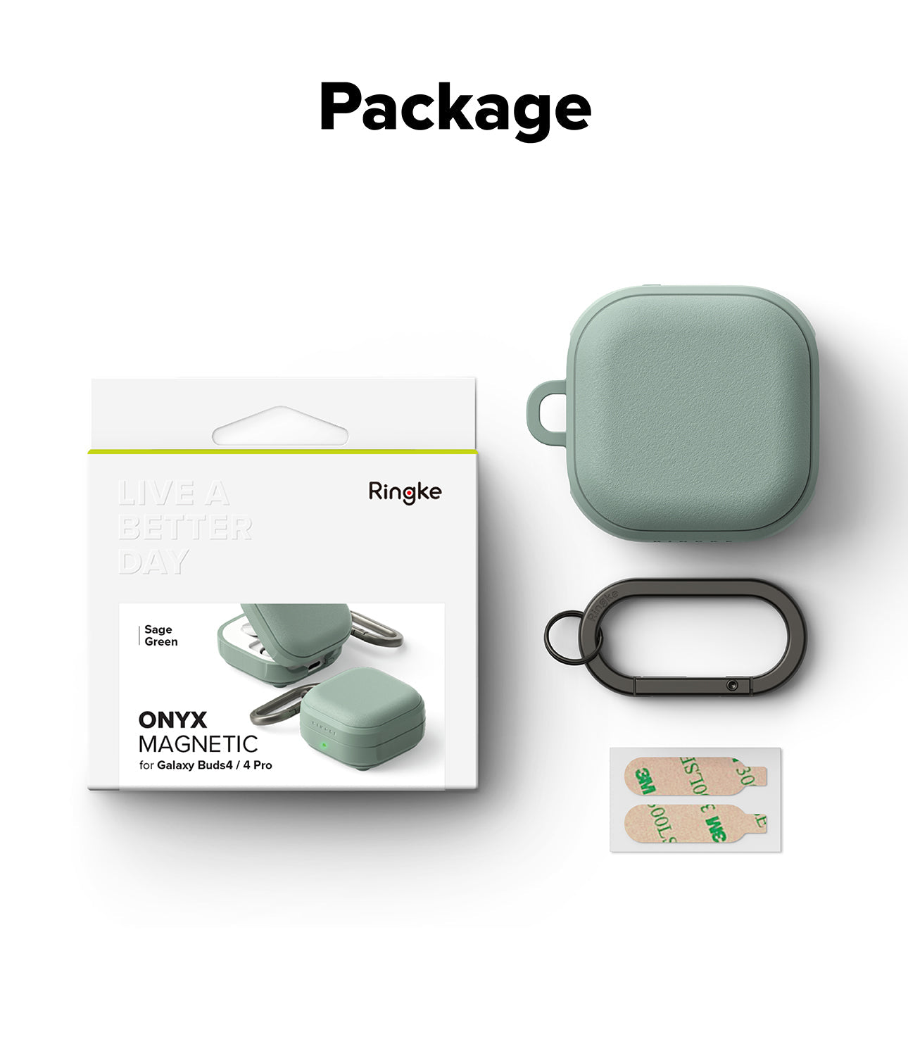 Best Samsung Galaxy Buds 4 Pro / Buds 4 Onyx Magnetic Case - Sage