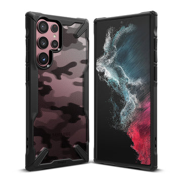 Samsung Galaxy S22 Ultra Back Cover Case | Fusion X - Camo Black