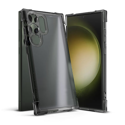 Samsung Galaxy S23 Ultra Fusion Bumper Back Cover Case - Matte Smoke Black