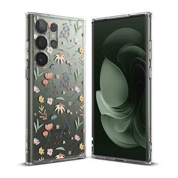 Samsung Galaxy S23 Ultra 5G Back Cover Case  | Fusion Design - Dry Flowers