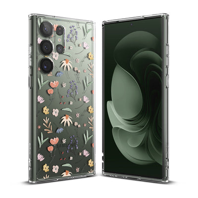 Samsung Galaxy S23 Ultra 5G Back Cover Case  | Fusion Design - Dry Flowers