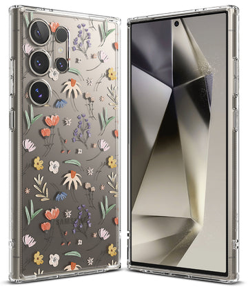 Samsung Galaxy S24 Ultra Back cover case | Fusion Design - Dry Flowers