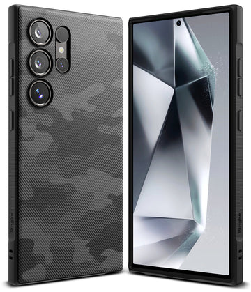 Samsung Galaxy S24 Ultra Back Cover Case | Onyx Design - Camo Black