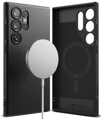 Samsung Galaxy S24 Ultra Back Cover Case | Onyx Magnetic - Black