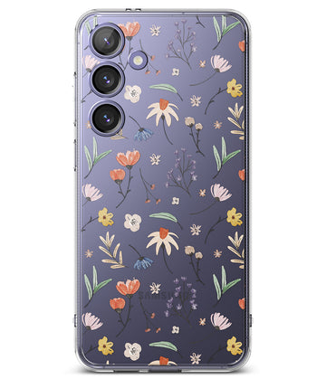 Samsung Galaxy S24 Back cover case | Fusion Design - Dry Flowers