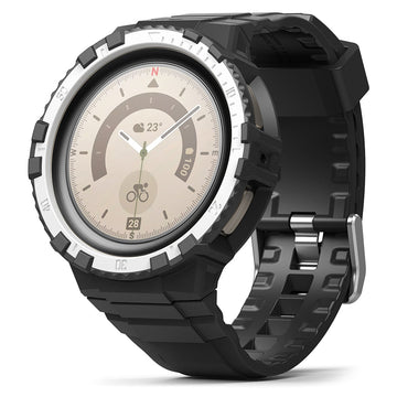 Samsung Galaxy Watch 5 Pro 45mm Strap with Case Fusion-X Guard - White