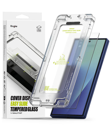 Samsung Galaxy Z Fold 7 Tempered Glass Screen Protector Guard | Easy Slide [2 Pack]