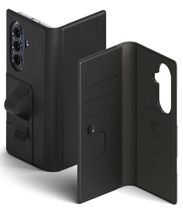 Samsung Galaxy Z Fold 8 Ultra Back Cover Case | Folio Grip Wallet Magnetic - Black