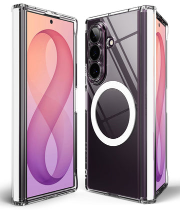 Samsung Galaxy Z Fold 8 Ultra Back Cover Case |  Fusion Flap - Magnetic Clear