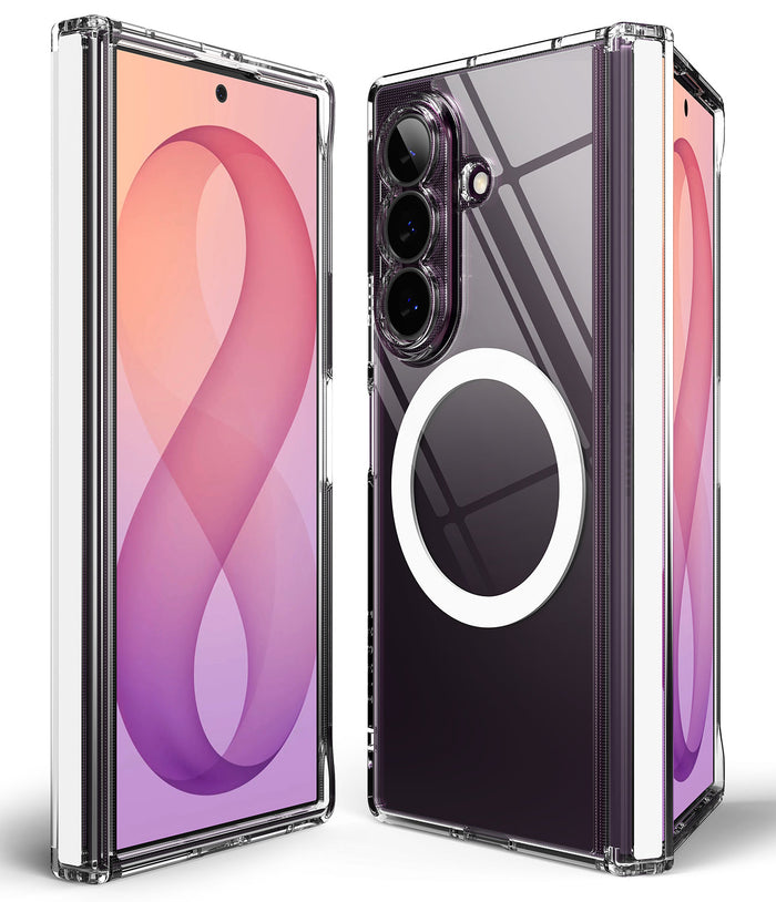 Samsung Galaxy Z Fold 8 Ultra Back Cover Case |  Fusion Flap - Magnetic Clear