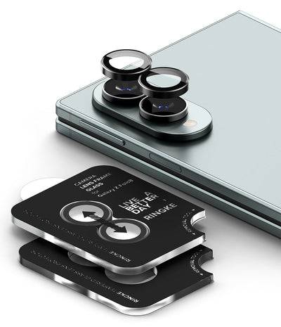 Samsung Galaxy Z Fold 8 Camera Lens Frame Glass  - Black [2 Pack]