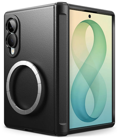Samsung Galaxy Z Fold 8 Back Cover Case | Onyx Magnetic Flap - Black