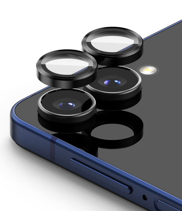 Samsung Galaxy Z Flip 7 Camera Lens Frame Glass - Black [ 2 Pack ]