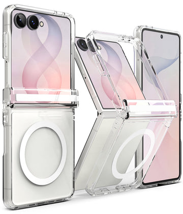 Samsung Galaxy Z Flip 8 Back Cover Case | Fusion Magnetic Flap - Clear