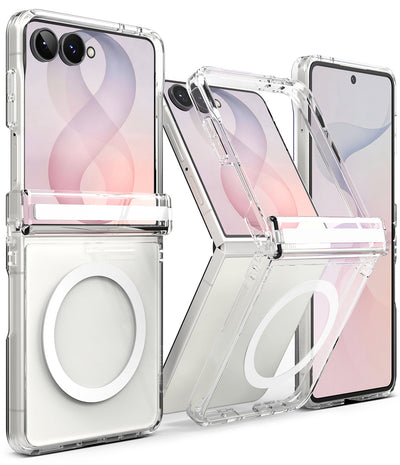 Samsung Galaxy Z Flip 8 Back Cover Case | Fusion Magnetic Flap - Clear