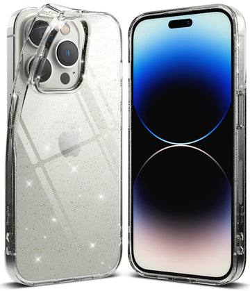 Apple iPhone 14 Pro Max Back Cover Case | Air-Glitter Clear