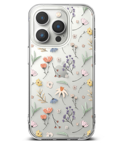 Apple iPhone 14 Pro Max Back Cover Case | Fusion Design - Dry Flowers