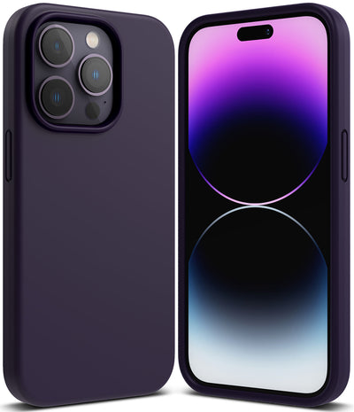 Apple iPhone 14 Pro Back Cover Case | Silicone - Deep Purple