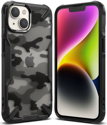 Apple iPhone 14 Back Cover Case | Fusion X  - Camo  Black