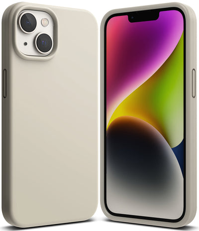 Apple iPhone 14 Back Cover Case | Silicone - Sand Stone