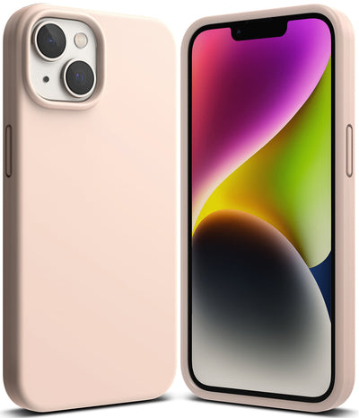 Apple iPhone 14 Back Cover Case | Silicone - Pink Sand