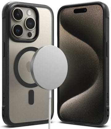 iPhone 15 Pro Max Back Cover case | Fusion Bold Magnetic - Matte Black