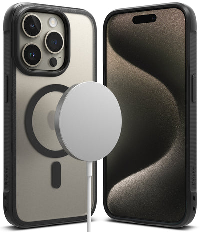 iPhone 15 Pro Max Back Cover case | Fusion Bold Magnetic - Matte Black