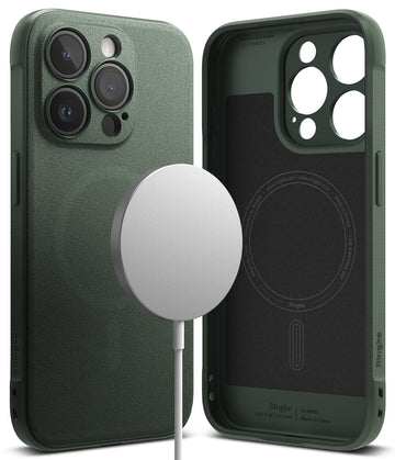 iPhone 15 Pro Max Back Cover Case | Onyx Magnetic - Dark Green