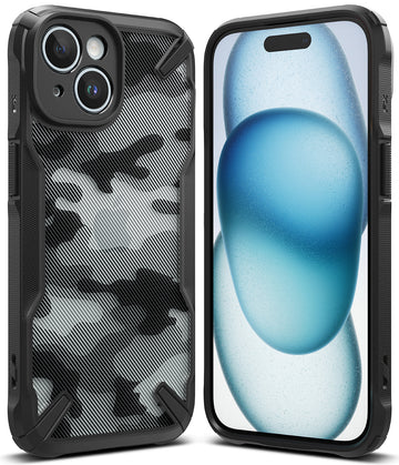 iPhone 15 Plus Back Cover Case | Fusion X - Camo Black