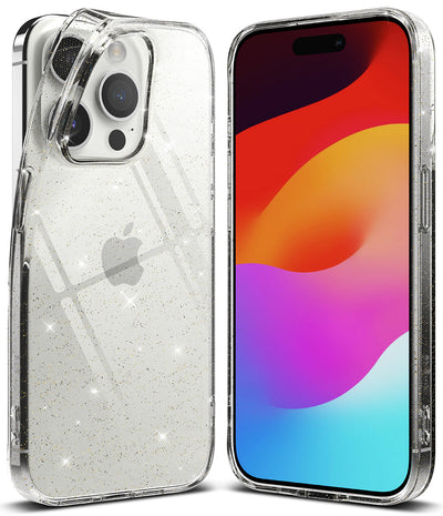 iPhone 15 Pro Back Cover Case | Air - Glitter Clear