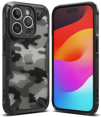 iPhone 15 Pro Max Back Cover Case | Fusion X - Camo Black