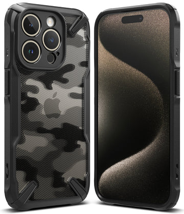 iPhone 15 Pro Back Cover Case | Fusion X- Camo Black