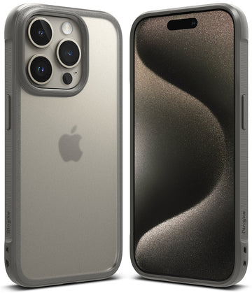 iPhone 15 Pro Back Cover case | Fusion Bold Matte - Matte Gray