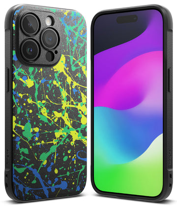 iPhone 15 Pro Max Back Cover case | Onyx Design - Action Painting