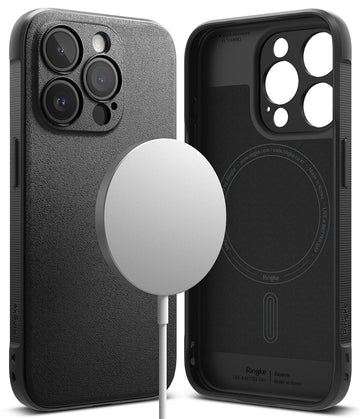 iPhone 15 Pro Back Cover case | Onyx Magnetic - Black