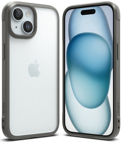 iPhone 15 Back Cover case | Fusion Bold Matte - Matte Gray