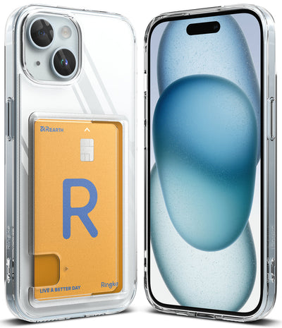 iPhone 15 Back Cover Case | Fusion Card - Clear