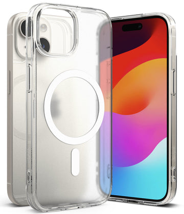 iPhone 15  Back Cover case  | Fusion Magnetic - Matte Clear