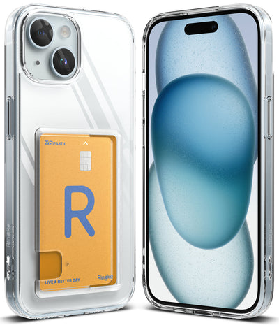 iPhone 15 Plus Back Cover Case | Fusion Card - Clear