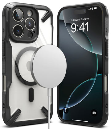 iPhone 16 Pro Max Back Cover case | Fusion-X Magnetic -  Black