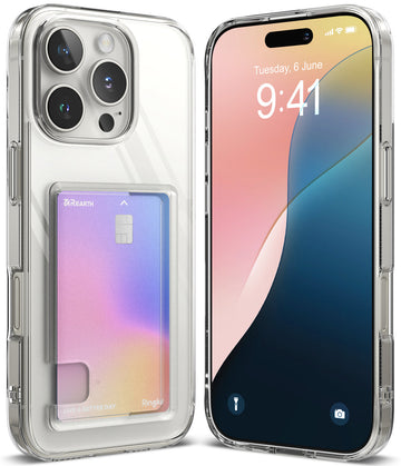 iPhone 16 Pro Max Back Cover Case | Fusion Card - Clear