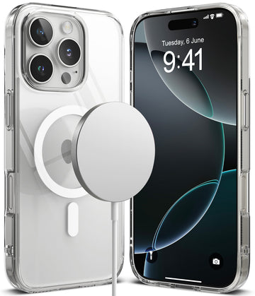 iPhone 16 Pro Max Back Cover Case | Fusion Magnetic - Clear