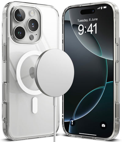 iPhone 16 Pro Max Back Cover Case | Fusion Magnetic - Clear