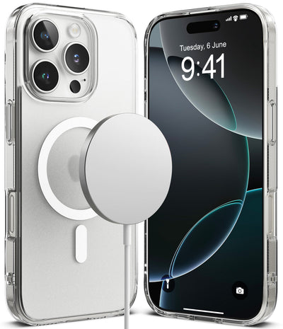 iPhone 16 Pro Max Back Cover Case | Fusion Magnetic - Matte Clear