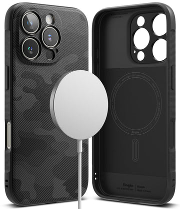 iPhone 16 Pro Max Back Cover Case | Onyx Magnetic - Camo Black